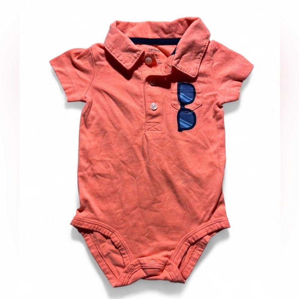 baby boy's polo romper